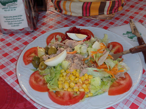 Dennis has a Tuna Salad (Spanish Style).
